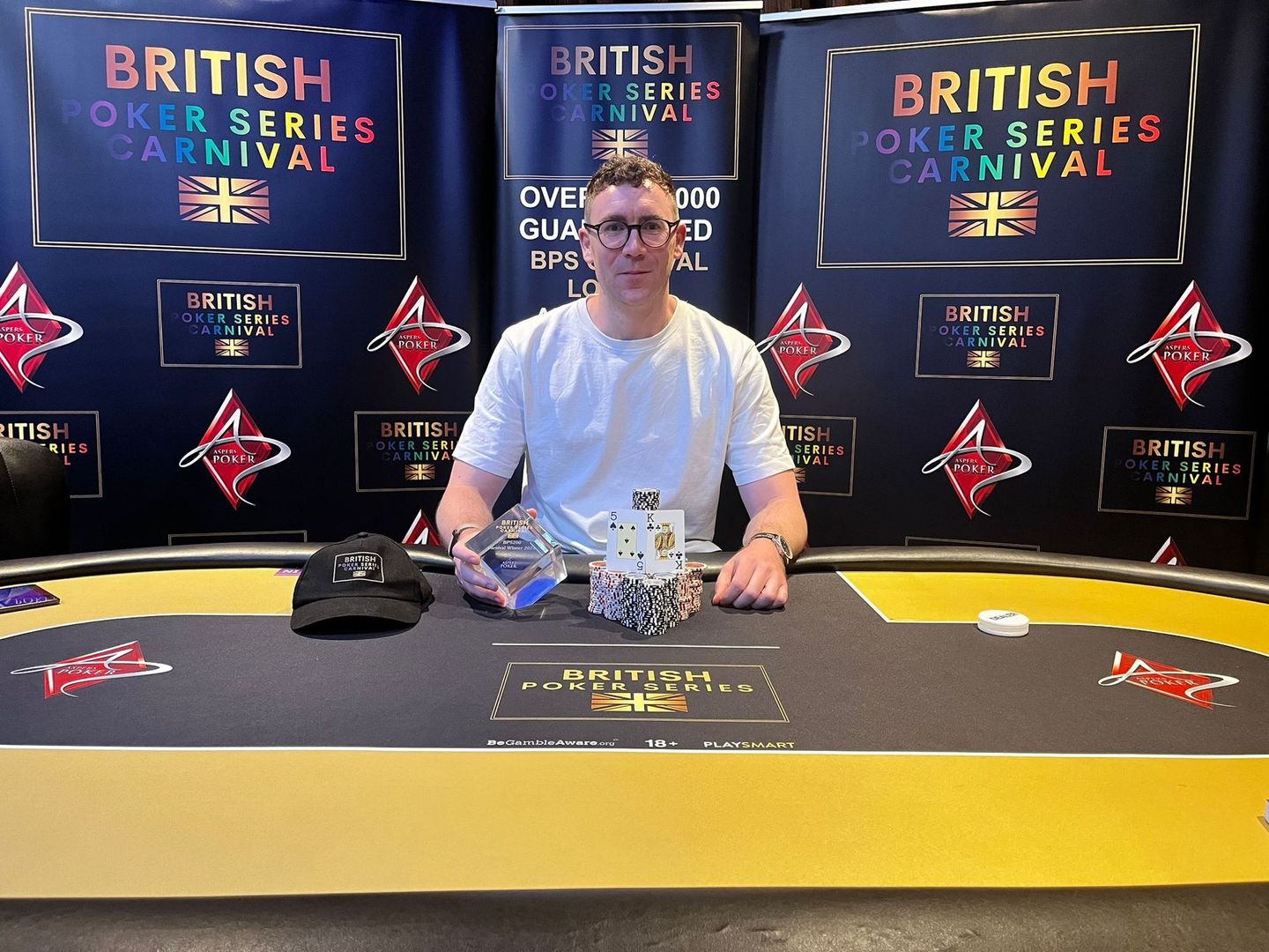 BPS200 Carnival champion holding trophy