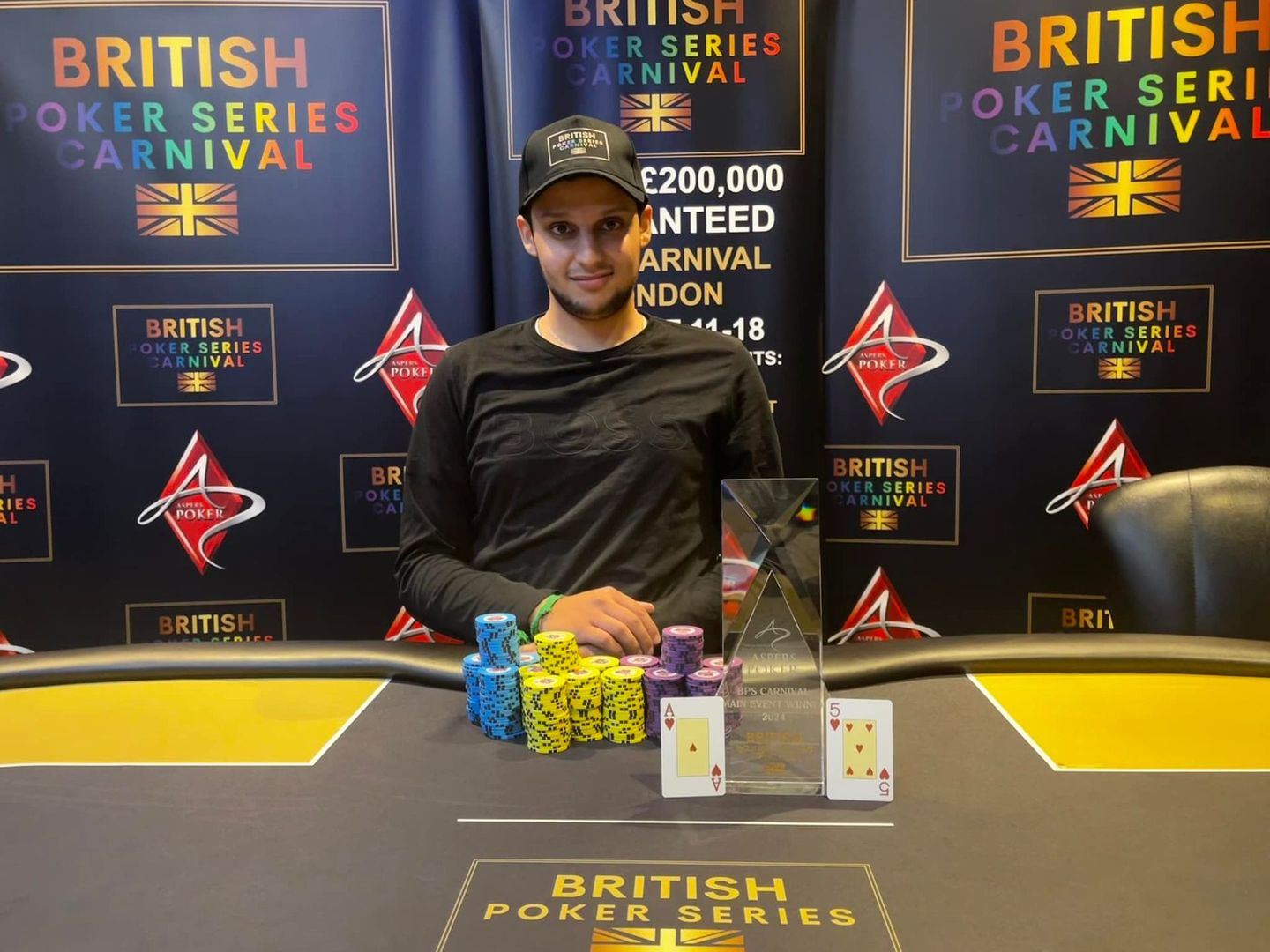 BPS Carnival champion with trophy